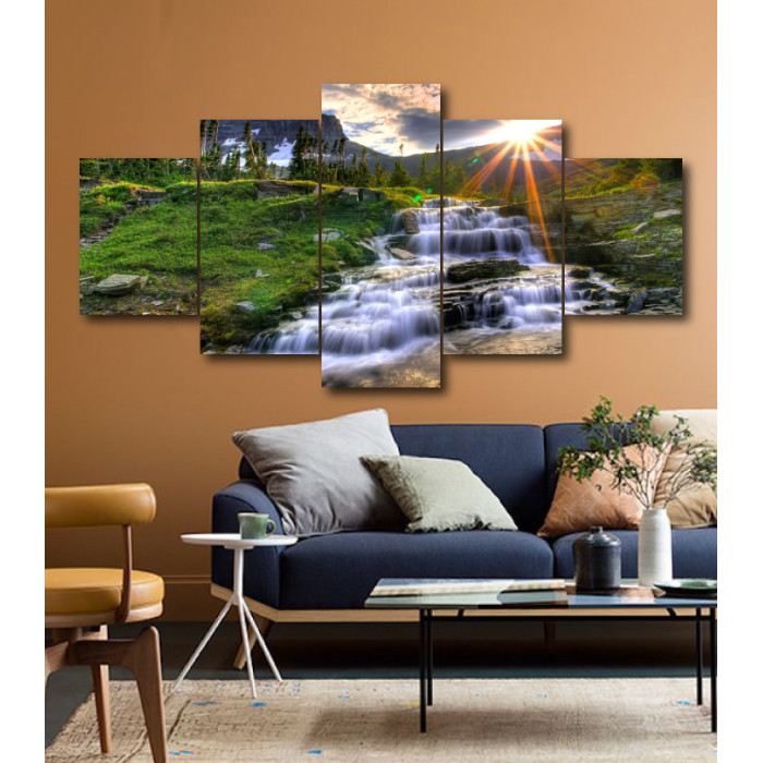 Wall Frames 5 Pieces Set Canvas - Digitally Printed Wall Canvas  post-206 Wall Frames 5 Pieces Set Canvas - Digitally Printed Wall Canvas  post-206