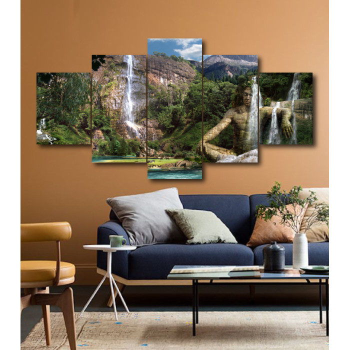 Wall Frames 5 Pieces Set Canvas - Digitally Printed Wall Canvas  post-207 Wall Frames 5 Pieces Set Canvas - Digitally Printed Wall Canvas  post-207