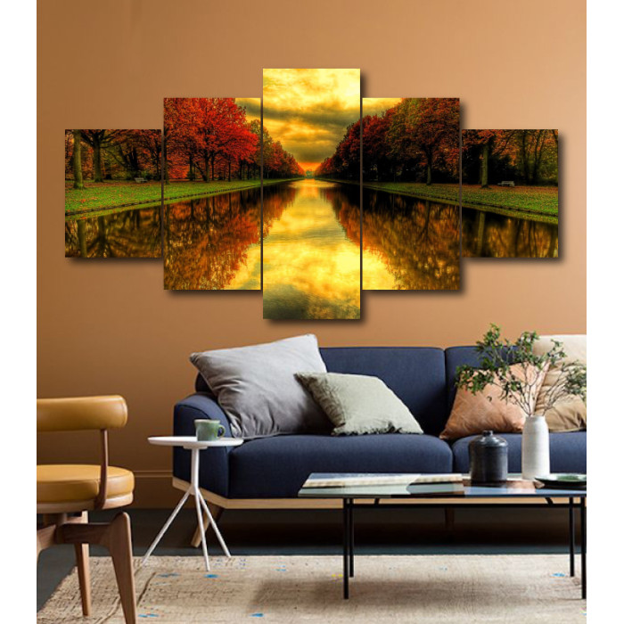 Wall Frames 5 Pieces Set Canvas - Digitally Printed Wall Canvas  post-208 Wall Frames 5 Pieces Set Canvas - Digitally Printed Wall Canvas  post-208