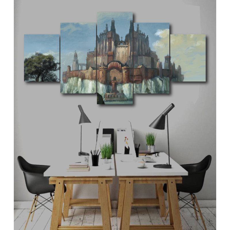 Wall Frames 5 Pieces Set Canvas - Digitally Printed Wall Canvas  post-232