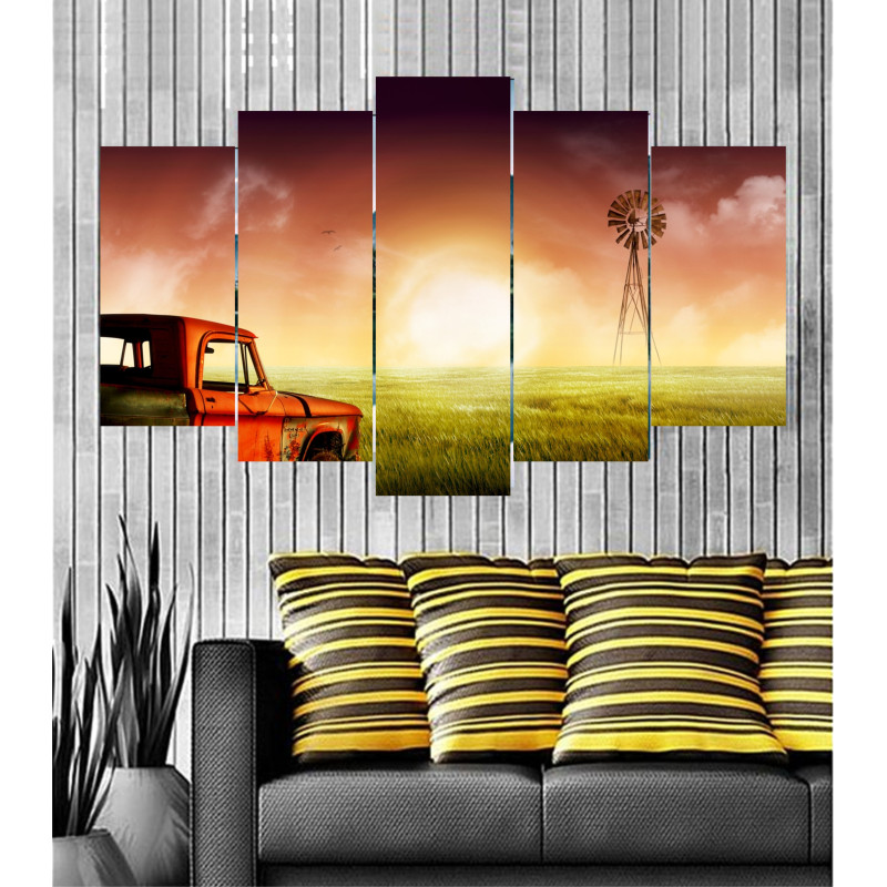 Wall Frames 5 Pieces Set Canvas - Digitally Printed Wall Canvas  post-24