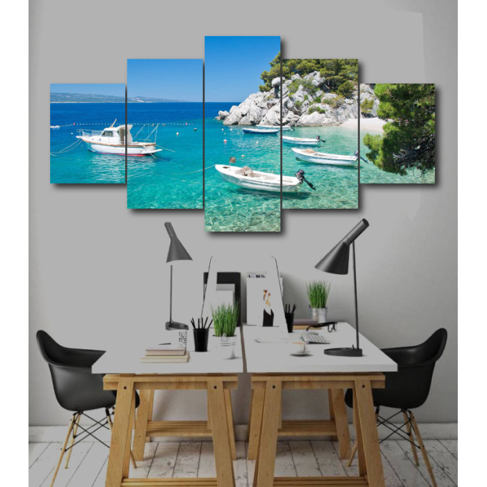 Wall Frames 5 Pieces Set Canvas - Digitally Printed Wall Canvas  post-243