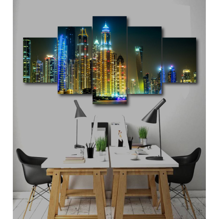Wall Frames 5 Pieces Set Canvas - Digitally Printed Wall Canvas  post-244