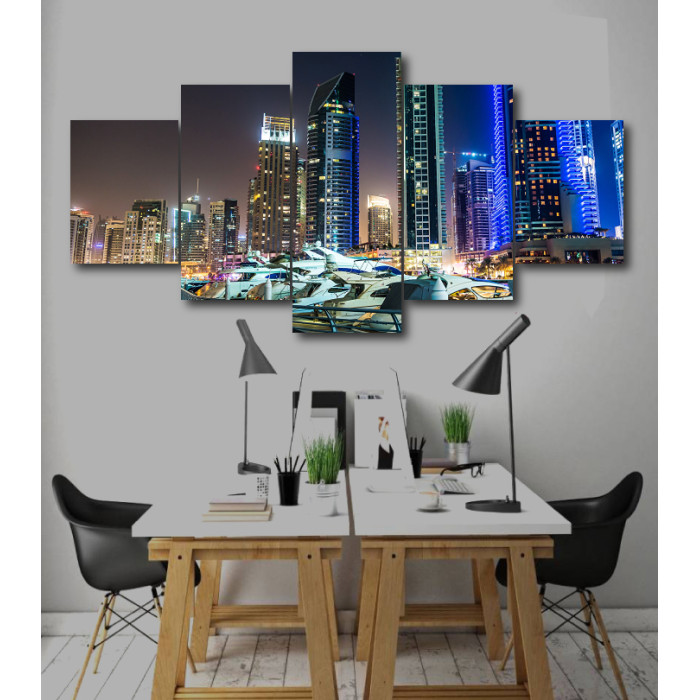 Wall Frames 5 Pieces Set Canvas - Digitally Printed Wall Canvas  post-245