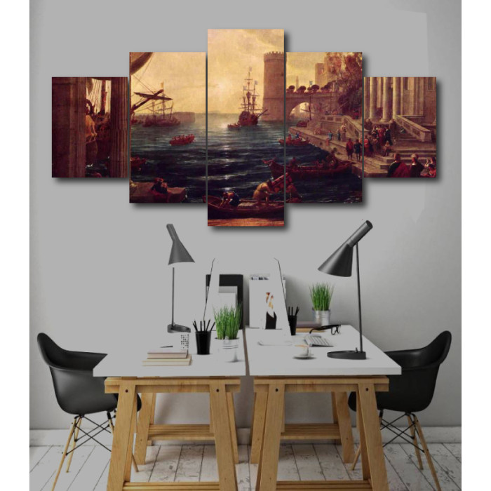 Wall Frames 5 Pieces Set Canvas - Digitally Printed Wall Canvas  post-251 Wall Frames 5 Pieces Set Canvas - Digitally Printed Wall Canvas  post-251