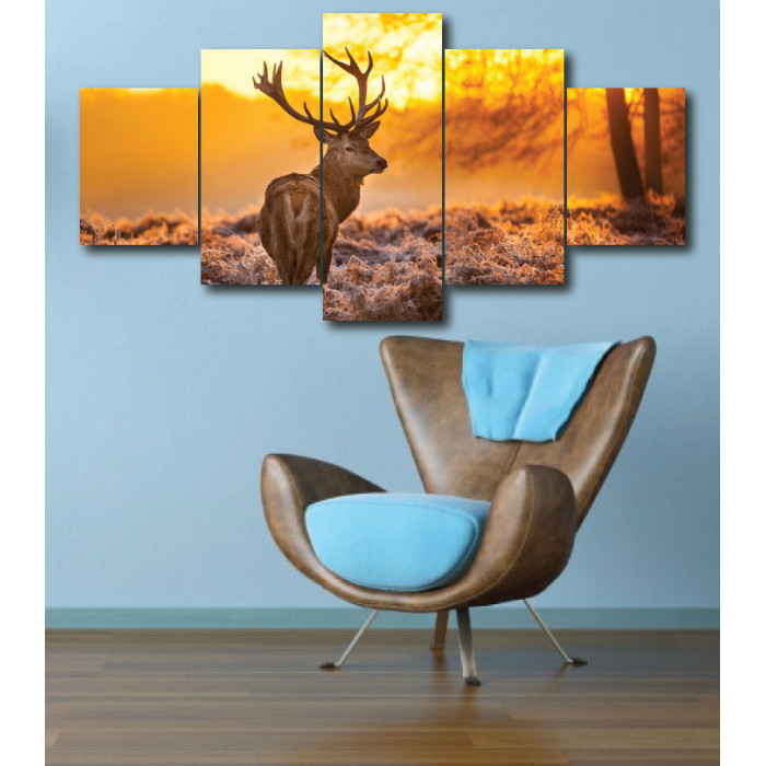Wall Frames 5 Pieces Set Canvas - Digitally Printed Wall Canvas  post-294