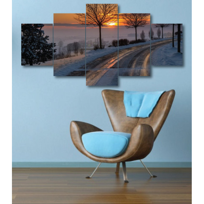 Wall Frames 5 Pieces Set Canvas - Digitally Printed Wall Canvas  post-302