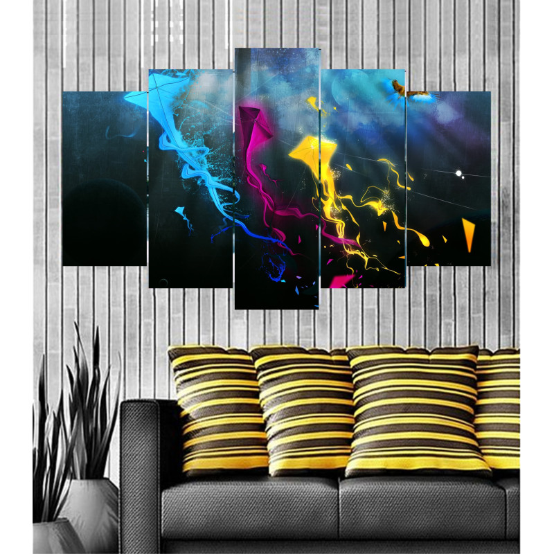 Wall Frames 5 Pieces Set Canvas - Digitally Printed Wall Canvas  post-31