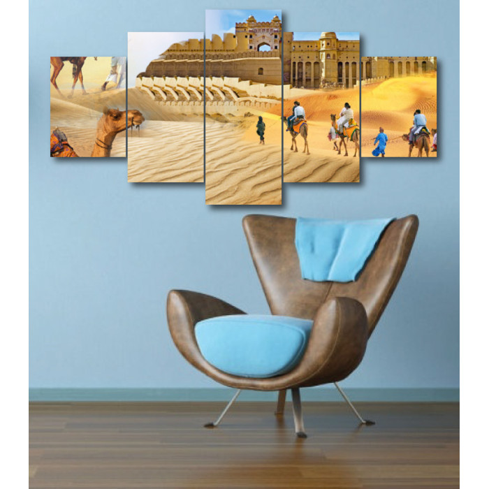Wall Frames 5 Pieces Set Canvas - Digitally Printed Wall Canvas  post-325