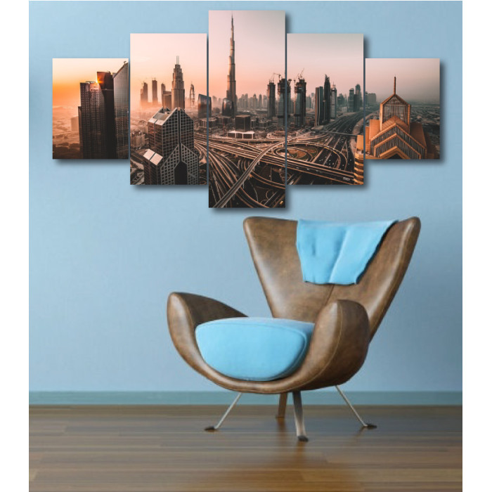 Wall Frames 5 Pieces Set Canvas - Digitally Printed Wall Canvas  post-334