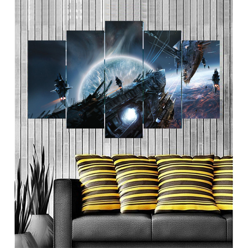 Wall Frames 5 Pieces Set Canvas - Digitally Printed Wall Canvas  post-34