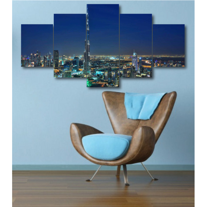 Wall Frames 5 Pieces Set Canvas - Digitally Printed Wall Canvas  post-340