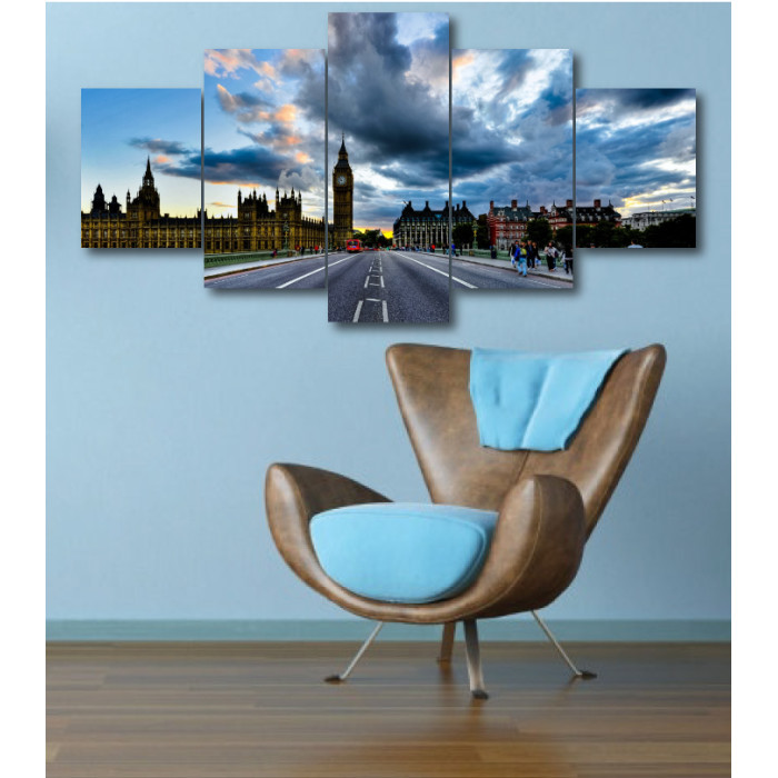 Wall Frames 5 Pieces Set Canvas - Digitally Printed Wall Canvas  post-348
