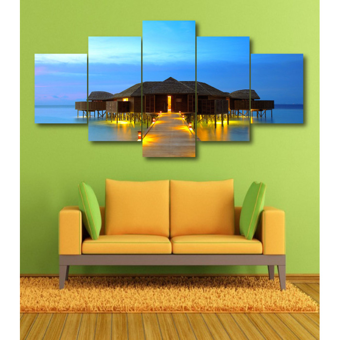 Wall Frames 5 Pieces Set Canvas - Digitally Printed Wall Canvas  post-351