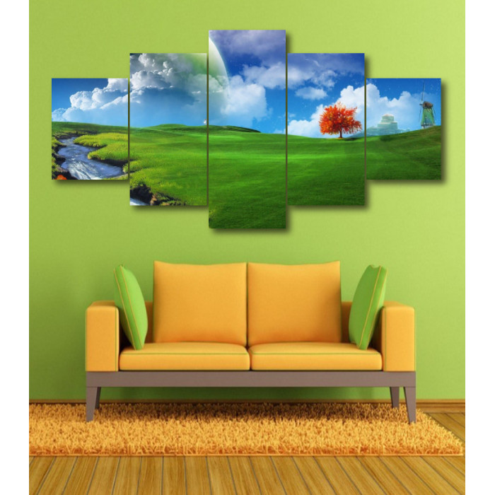 Wall Frames 5 Pieces Set Canvas - Digitally Printed Wall Canvas  post-358