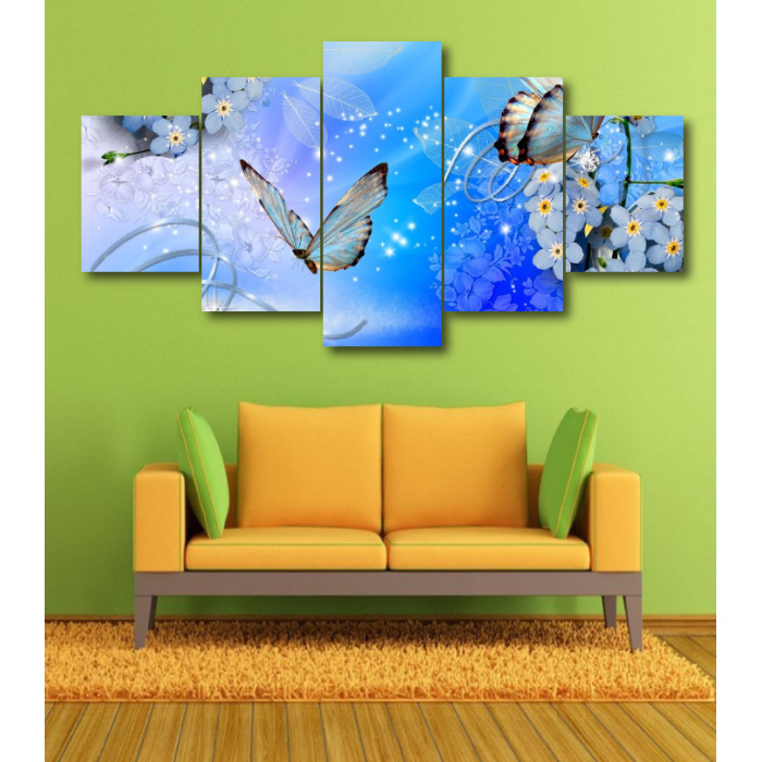 Wall Frames 5 Pieces Set Canvas - Digitally Printed Wall Canvas  post-364