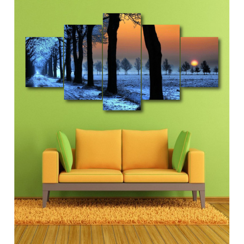 Wall Frames 5 Pieces Set Canvas - Digitally Printed Wall Canvas  post-370