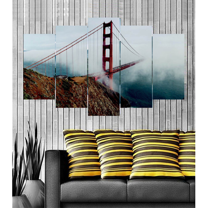 Wall Frames 5 Pieces Set Canvas - Digitally Printed Wall Canvas  post-46