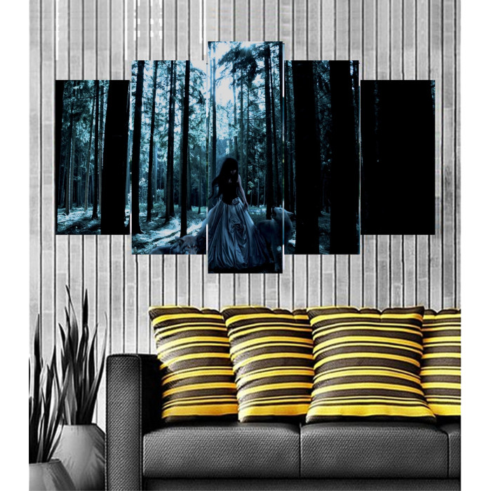 Wall Frames 5 Pieces Set Canvas - Digitally Printed Wall Canvas  post-56