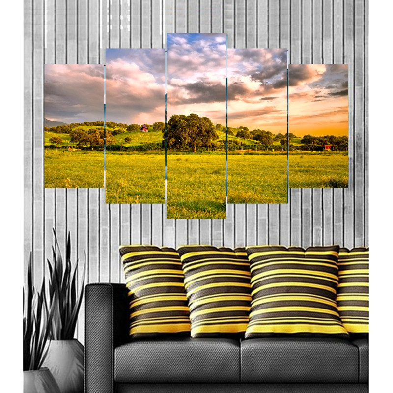 Wall Frames 5 Pieces Set Canvas - Digitally Printed Wall Canvas  post-63