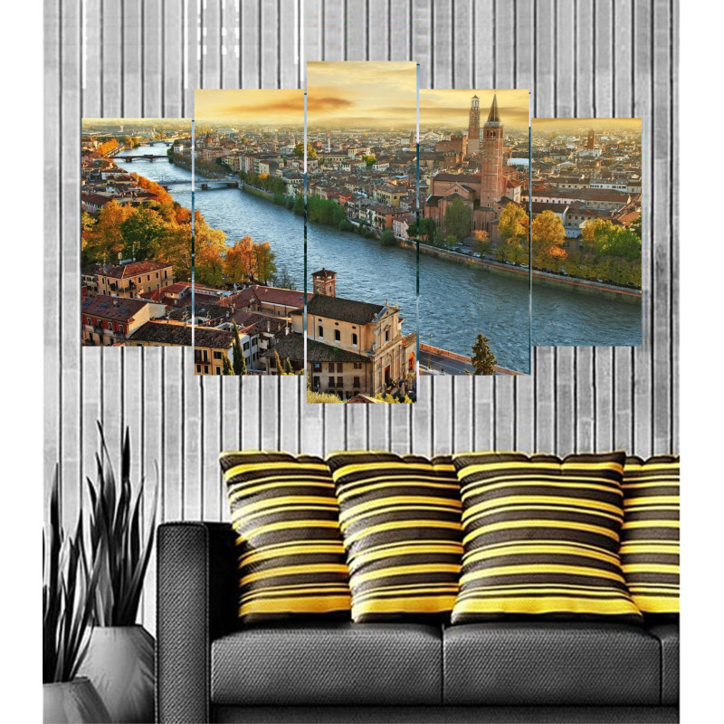 Wall Frames 5 Pieces Set Canvas - Digitally Printed Wall Canvas  post-73