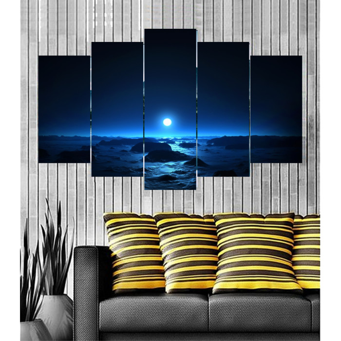 Wall Frames 5 Pieces Set Canvas - Digitally Printed Wall Canvas  post-75