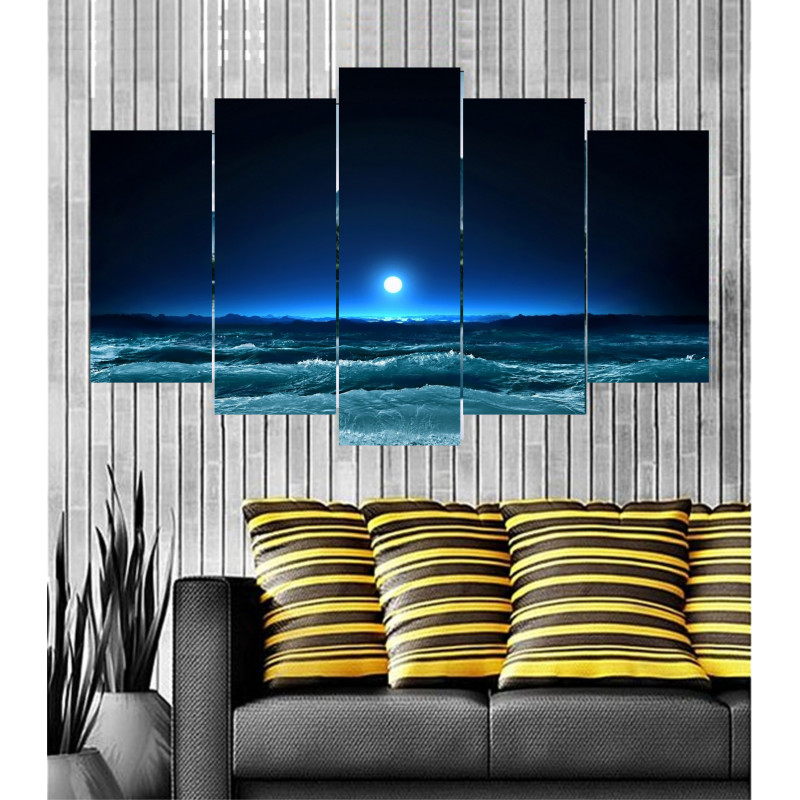 Wall Frames 5 Pieces Set Canvas - Digitally Printed Wall Canvas  post-79