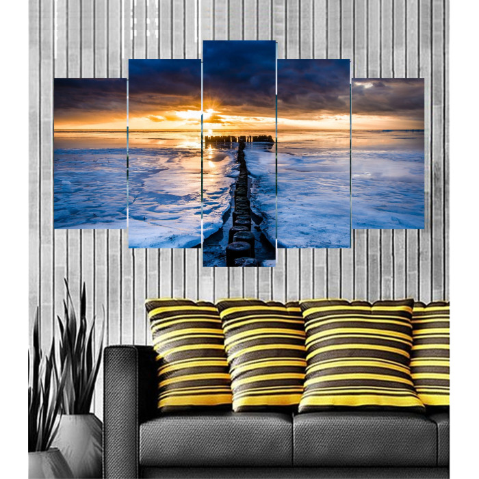 Wall Frames 5 Pieces Set Canvas - Digitally Printed Wall Canvas  post-85