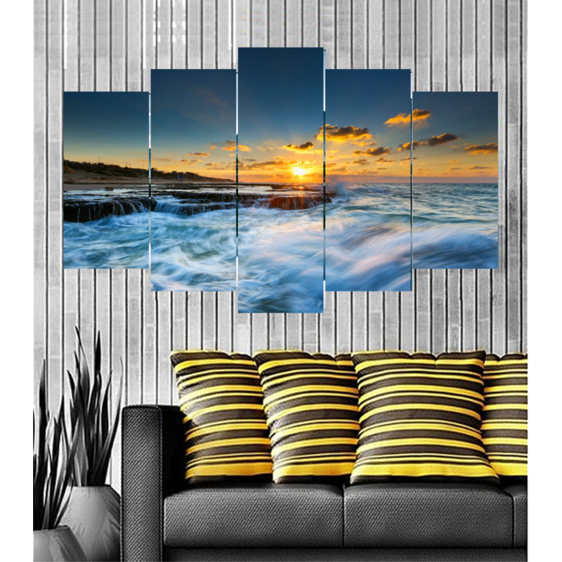 Wall Frames 5 Pieces Set Canvas - Digitally Printed Wall Canvas  post-89