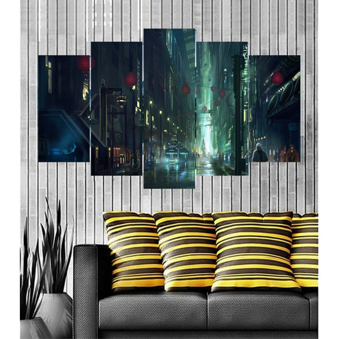 Wall Frames 5 Pieces Set Canvas - Digitally Printed Wall Canvas post-99 Wall Frames 5 Pieces Set Canvas - Digitally Printed Wall Canvas post-99