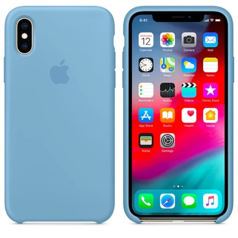 Iphone X Silicone Cover Aqua Blue