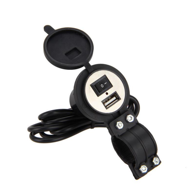 Bikes 12V Motorcycle Mobile Phone USB Charger Port Power Adapter