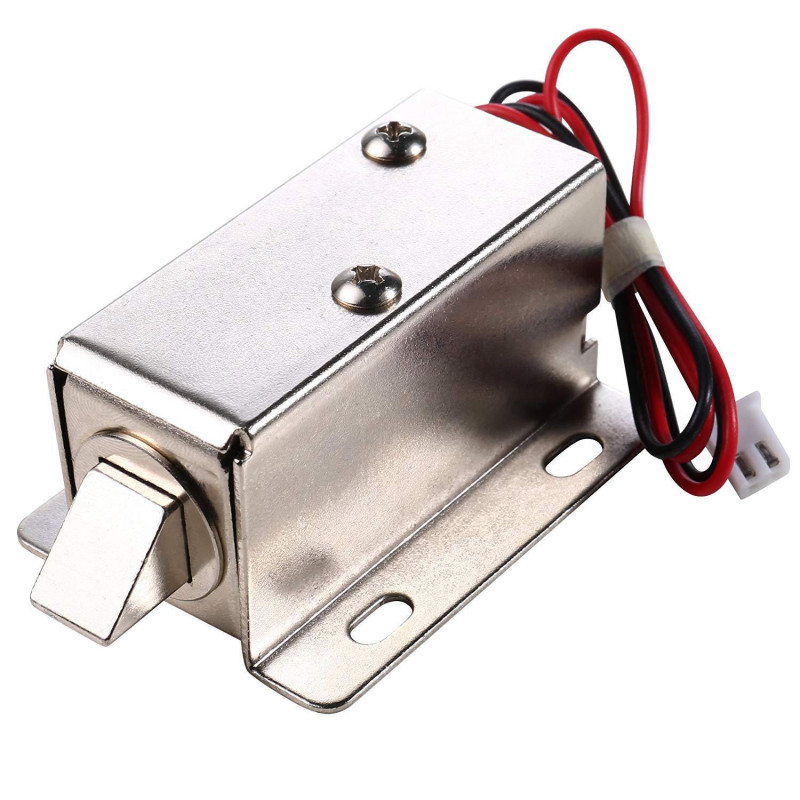 12V electric solenoid lock assembly for door and cabenit