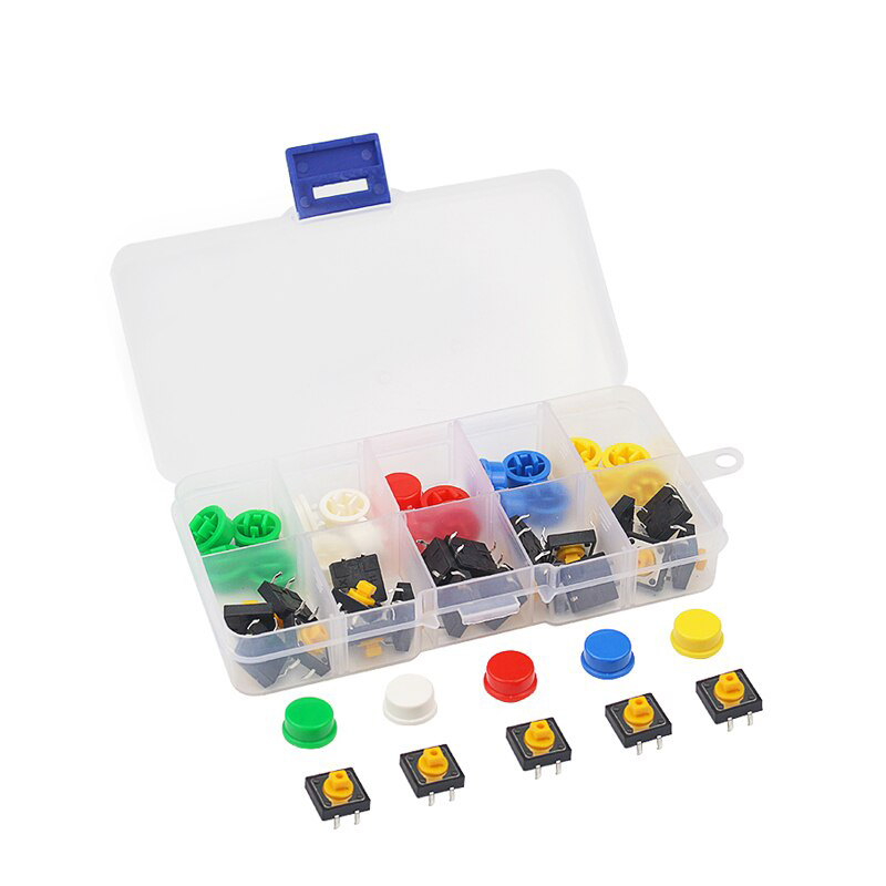 25Pcs Tactile Push Button Box