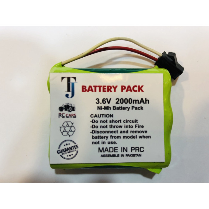 3.6V 2000mAh Car Toy Battery with 1 Year Warranty