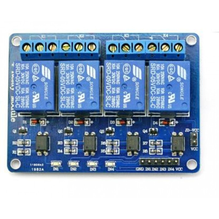 4 Channel 5V Relay Module For Arduino
