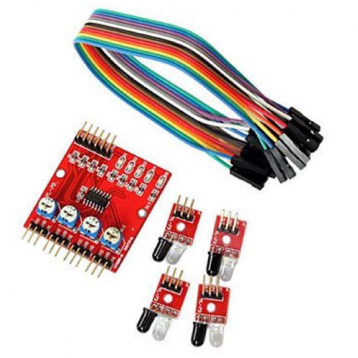 4 Way Infrared Ir Tracking Line Following Arduino Robot Sensor Module