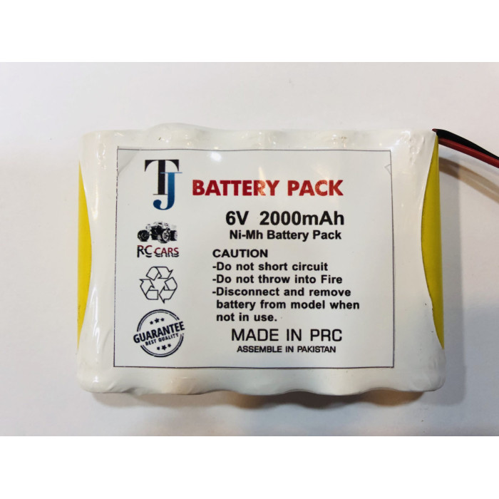 6V 2000mAh Car Toy Battery with 1 Year Warranty