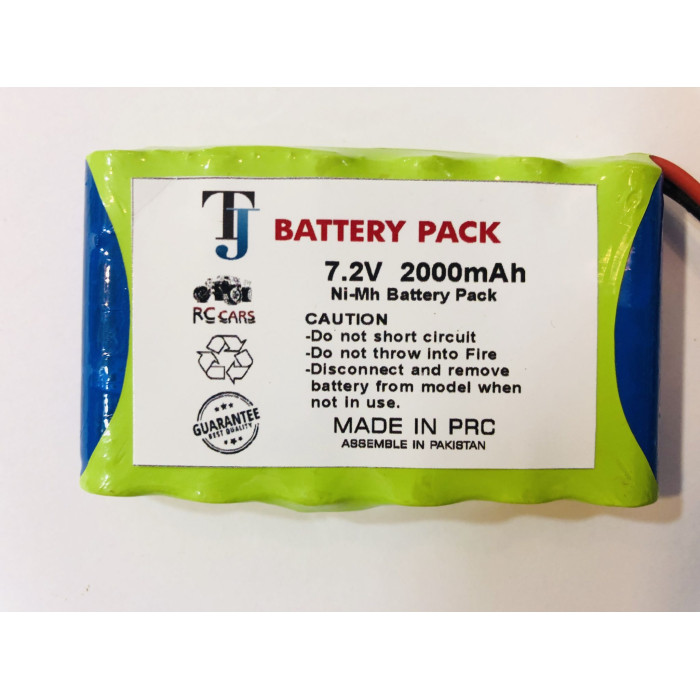 7.2V 2000mAh Car Toy Battery with 1 Year Warranty