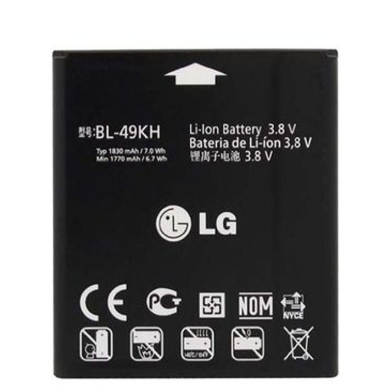 BL-49KH – Battery For LG LU6200 SU640 P930 P936 VS920 – 1830mAh – Black