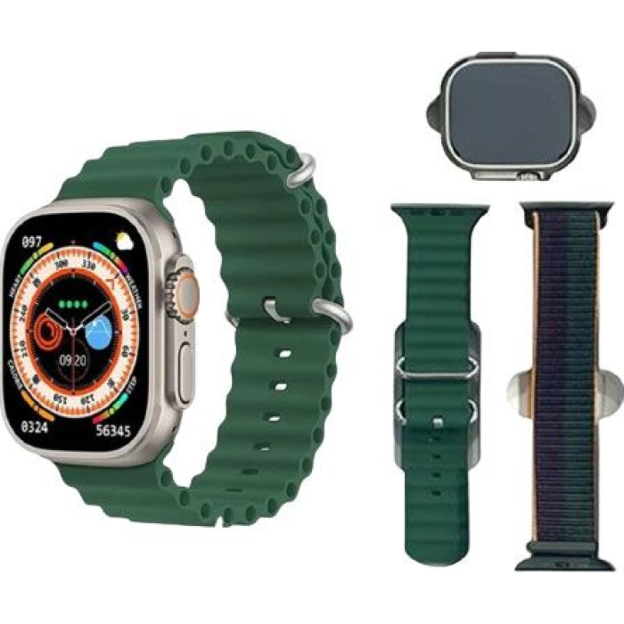 BML Ultra Max Smart Watch Gold Green Dual Strap BML Ultra Max Smart Watch Gold Green Dual Strap