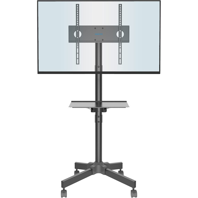 BONTEC Mobile TV Stand on Wheels for 23-55 inch Plasma/LCD/LED TVs