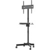 BONTEC Mobile TV Stand on Wheels for 23-55 inch Plasma/LCD/LED TVs