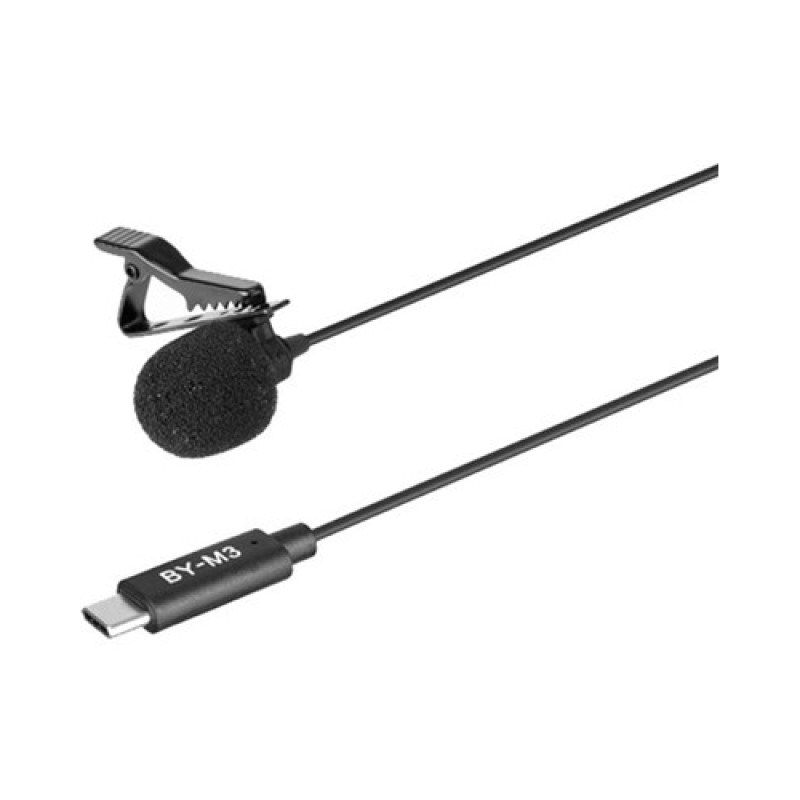 BOYA BY M3 Digital Omnidirectional Lavalier Microphone with Detachable USB Type-C Cable