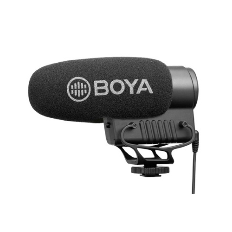 Boya BY-BM3051S Super Cardioid StereoMono Condenser Microphone for Camera 