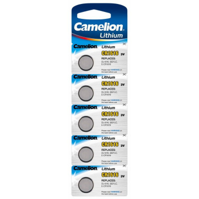 Camelion 3V Lithium Battery CR1616 (Pack of 5)