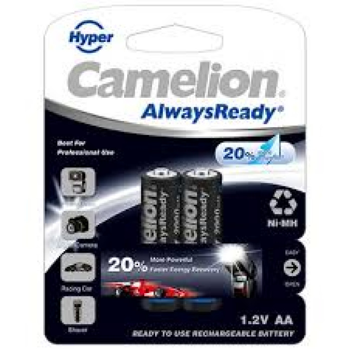 Camelion AlwaysReady AA 2000 mAh Rechargeable Battery (Pack of 2)