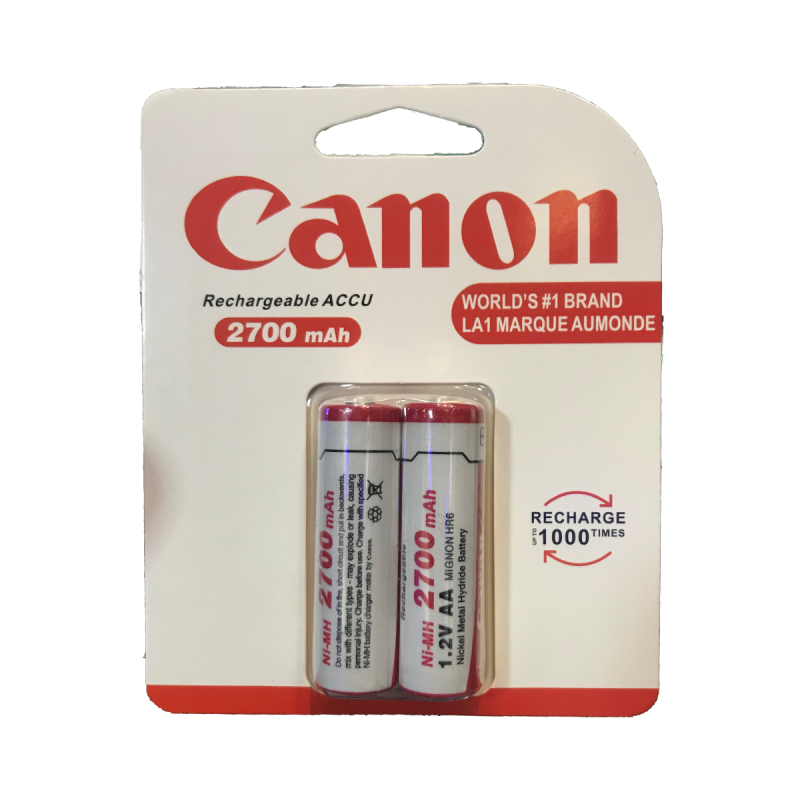 Canon 2700 mAh AA Rechargeabale Pack Of 2