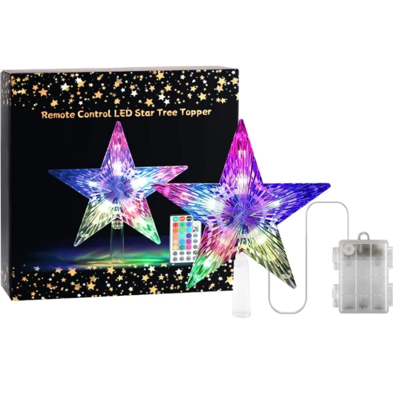 Christmas LED Star Tree Topper