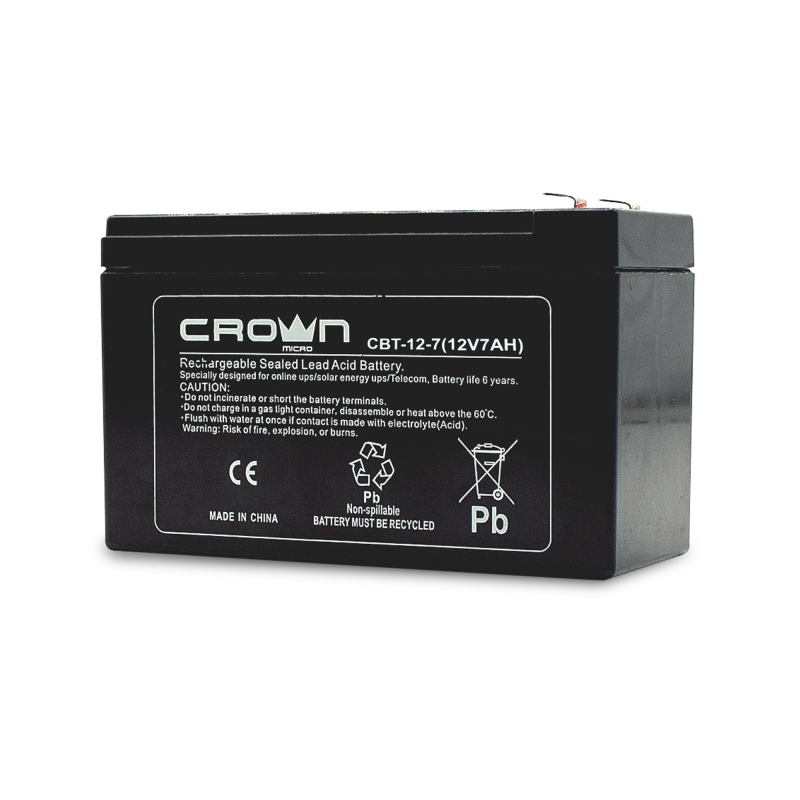 Crown 12V 7Ah Dry Battery